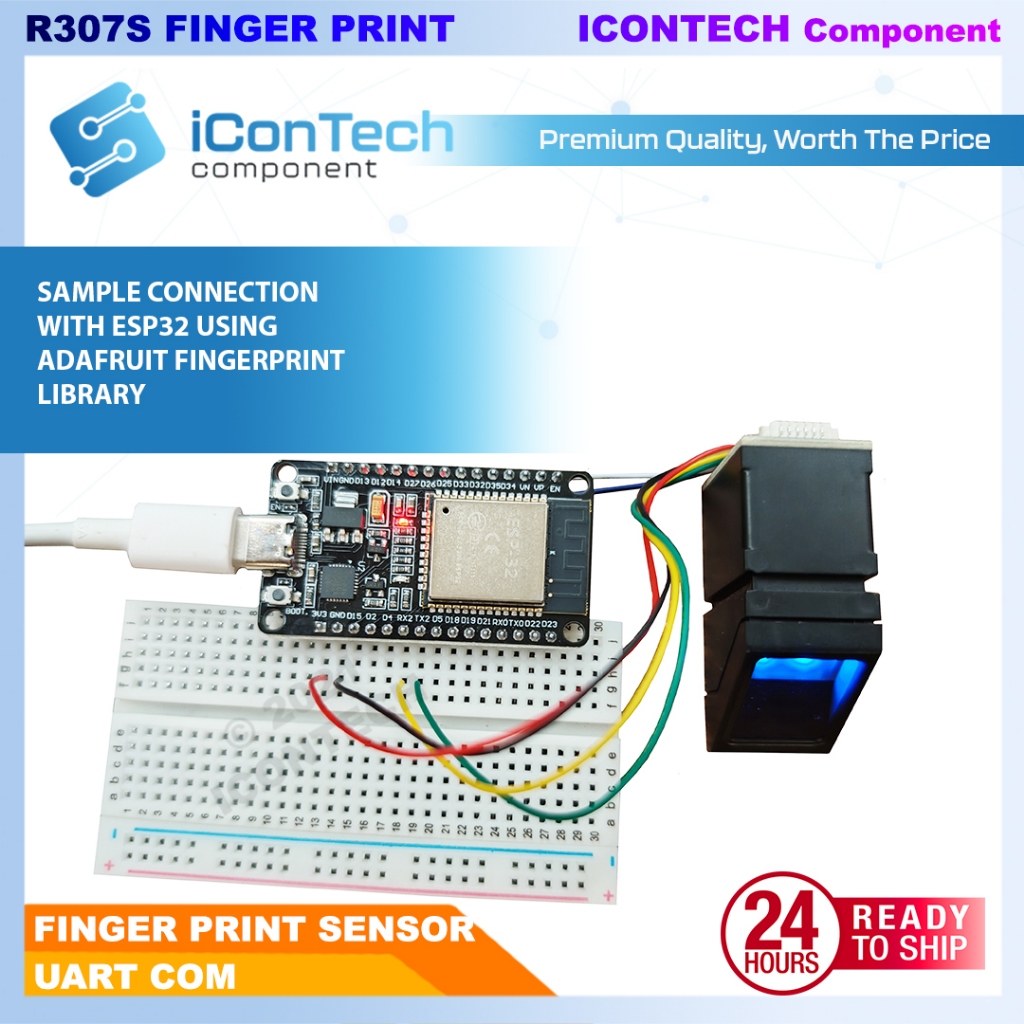 R307S Finger Print Sensor Module 5V UART 4