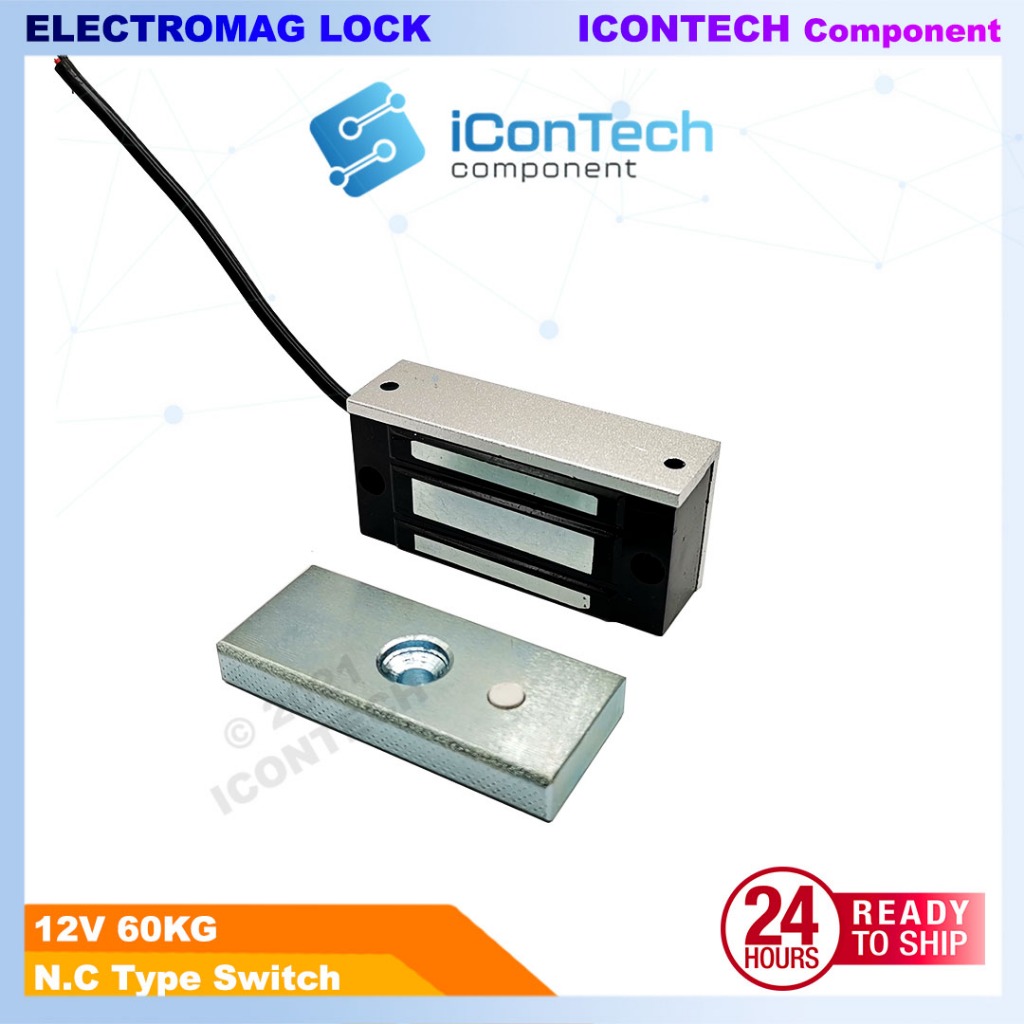 12v electromagnectic door lock 60KG lock metal 4