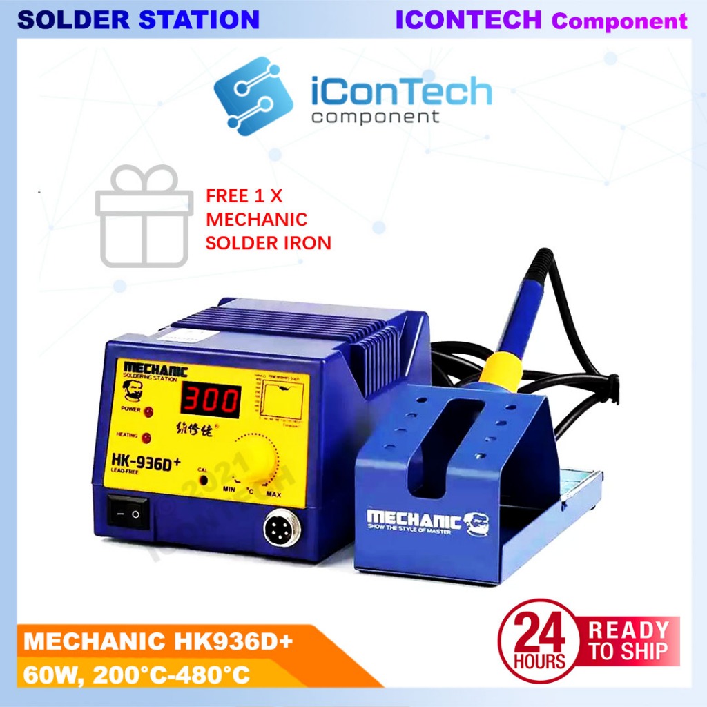 Mechanic HK-936D HK-936 Electrical Solder Station 220V 60W Anti Static Soldering Station 936