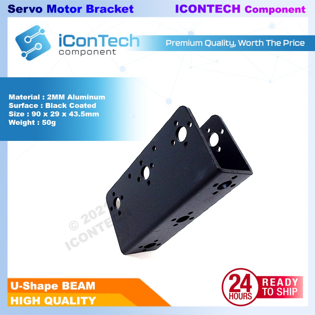 Electronic Servo Bearing Bracket Mouting U Shape I Shape Servo base Pan Connector Servo Motor Bracket 6