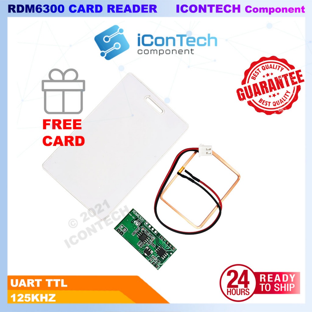 RDM6300 125kHz RFID Card Reader Module Arduino Accesosories