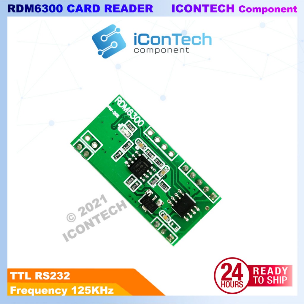 RDM6300 125kHz RFID Card Reader Module Arduino Accesosories 4