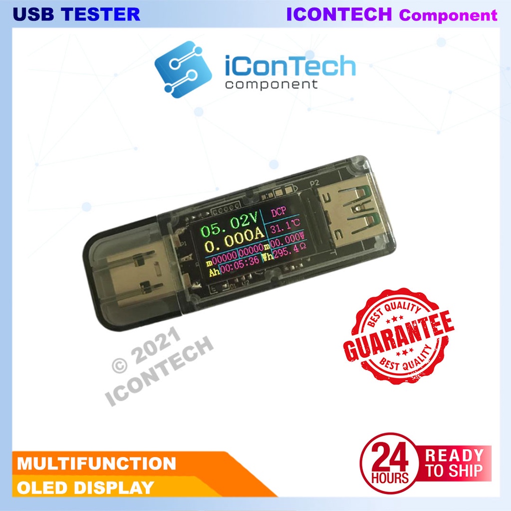 5A USB color display tester manual ZK-UT USB Tester 5V USB Multi-function Meter LCD Voltmeter Ammeter