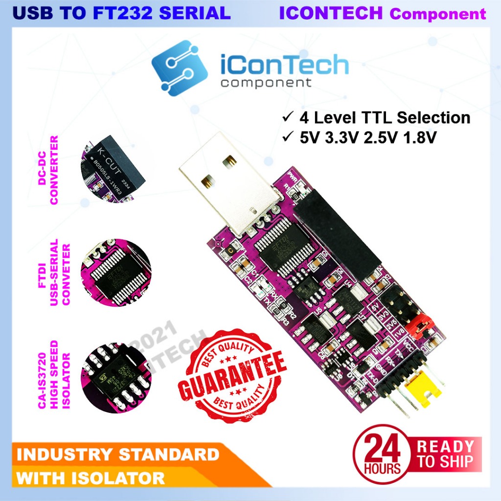 HIGH END USB TO SERIAL CONVERTER FTDI FT232RL CP2102 UART TTL DRIVER