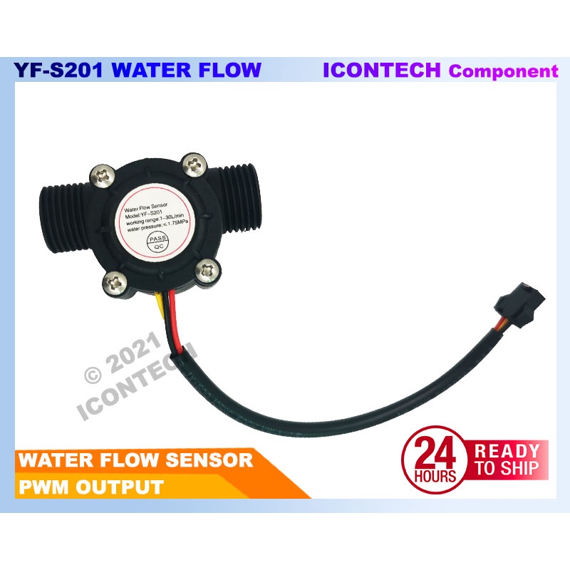 YF-S201 Hall Effect Water Flow Sensor water flow meter Water Flow Measurement