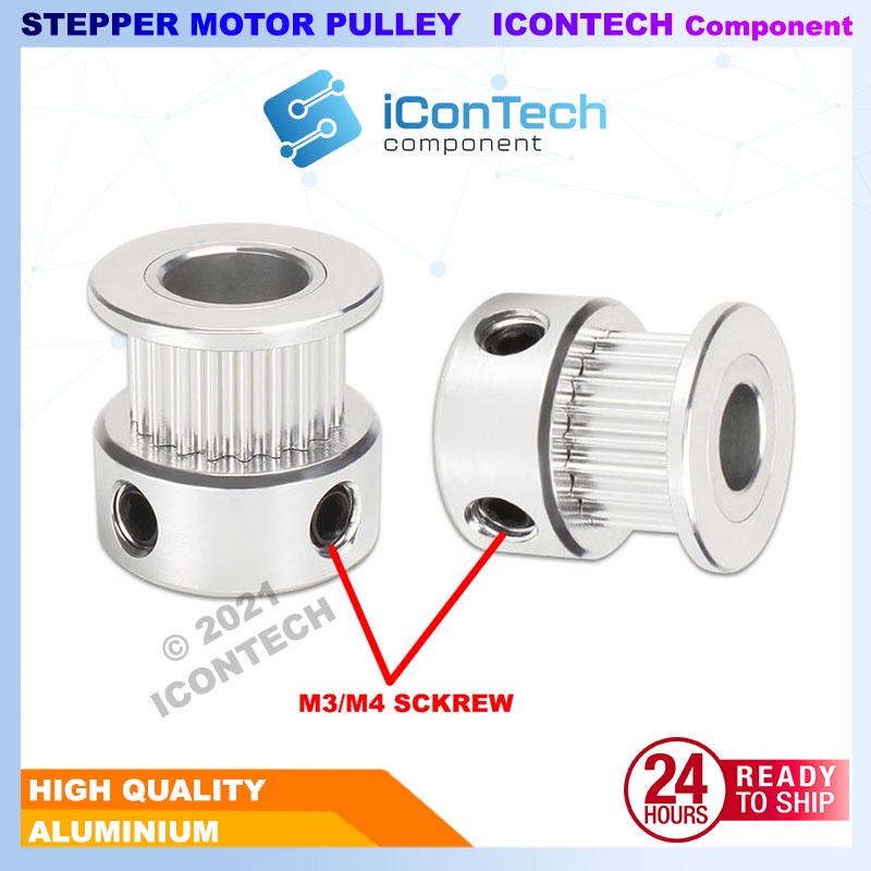 2GT Timing Belt 2GT Pulley 20 Teeth 5MM 3.17MM Stepper Accessory Pulley Stepper belt 3D printer parts Stepper Stand 3