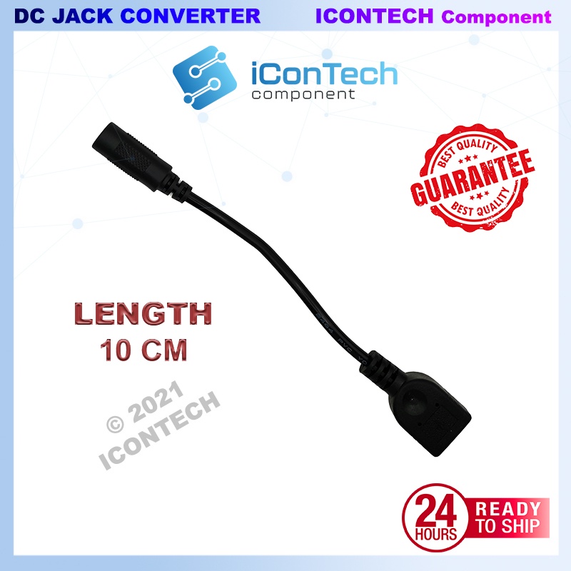 DC JACK Plug Female Power Socket Wire DC jack convert 2 wire 1 Meter DC5521 convert DC5525 conveter DC to USB 3