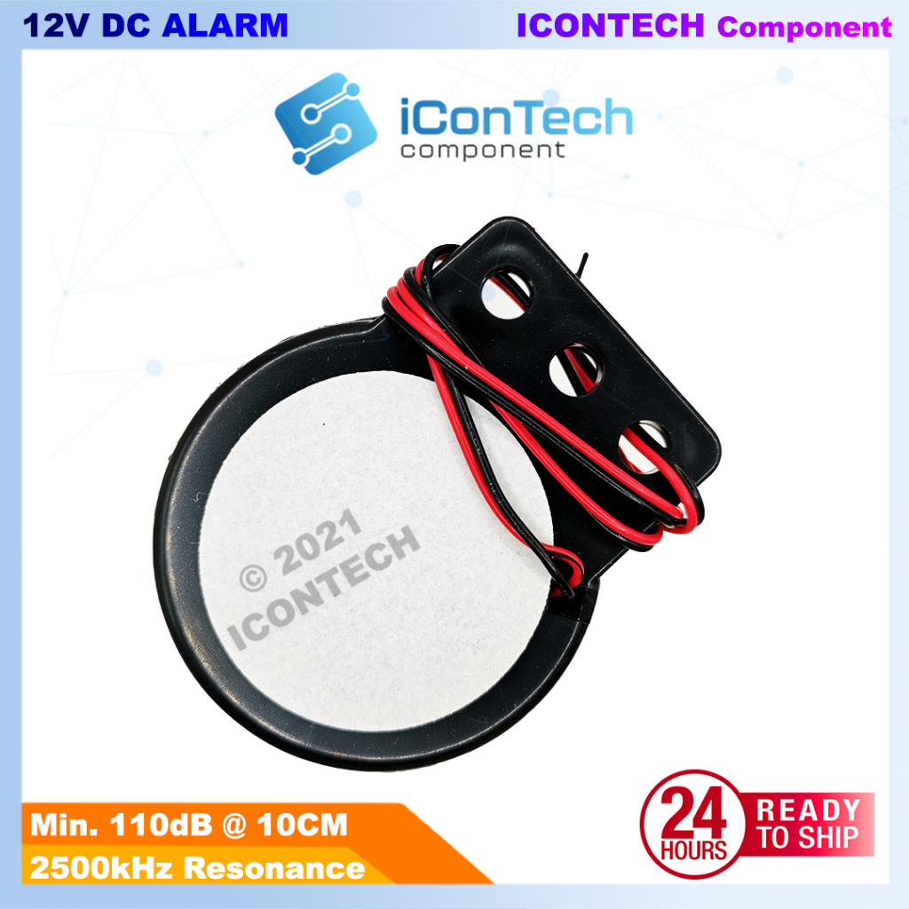 DC 12V High Decibel Alarm 110dB 2500kHz High Power DC Alarm 12V 3