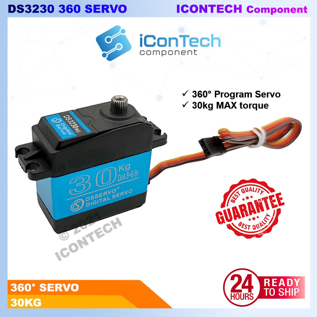 360 Degree Servo motor program IoT Robotic Servo 30KG Arduino Servo
