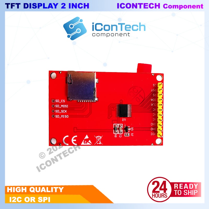 TFT Display 2 Inch Arduino ESP Raspberry Display 2