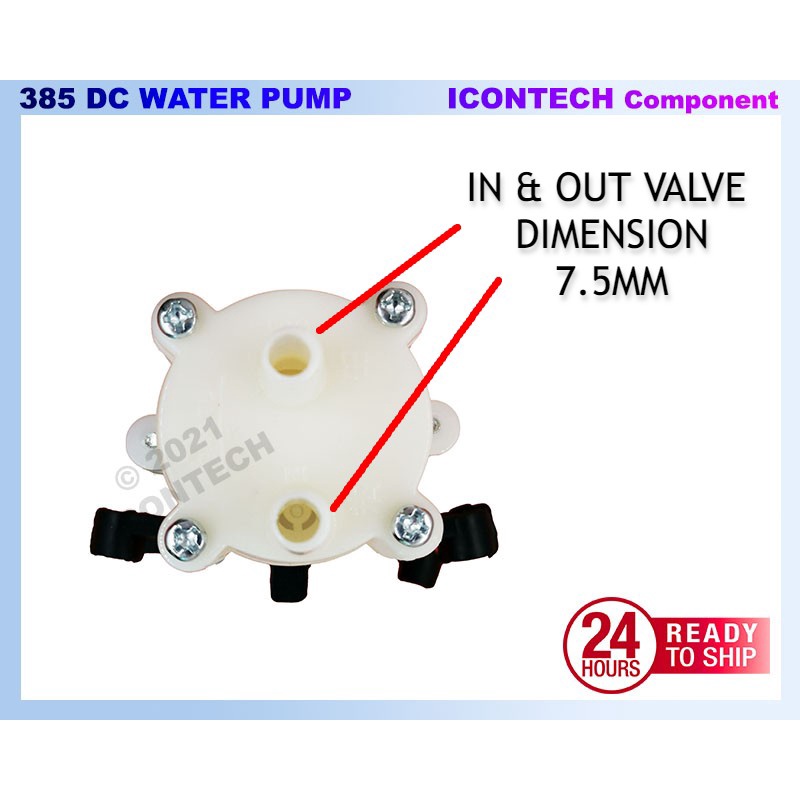 DC Water Pump 385 DC 12V Pneumatic Water Pump Motor 6W 3