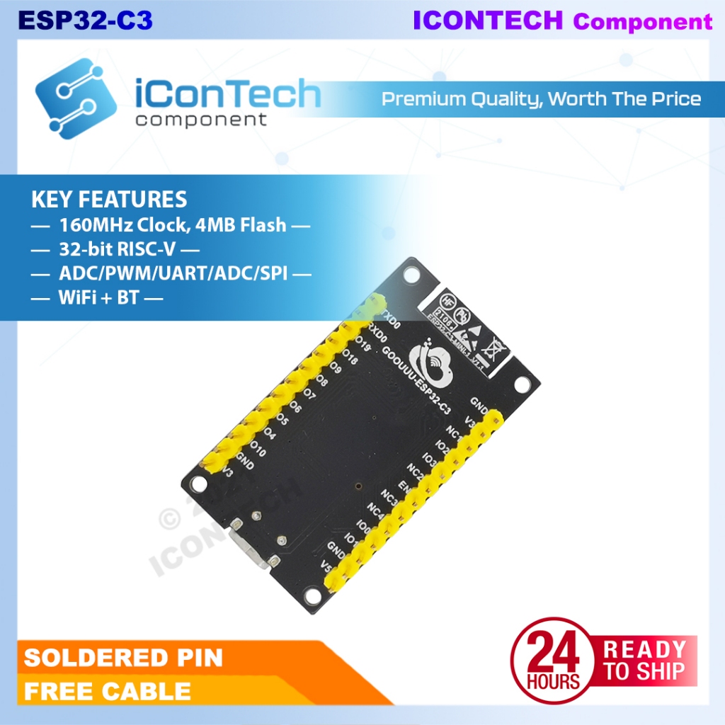 ESP32 C3 Mini Wifi Bluetooth 5.0 Module [FREE CABLE] 4