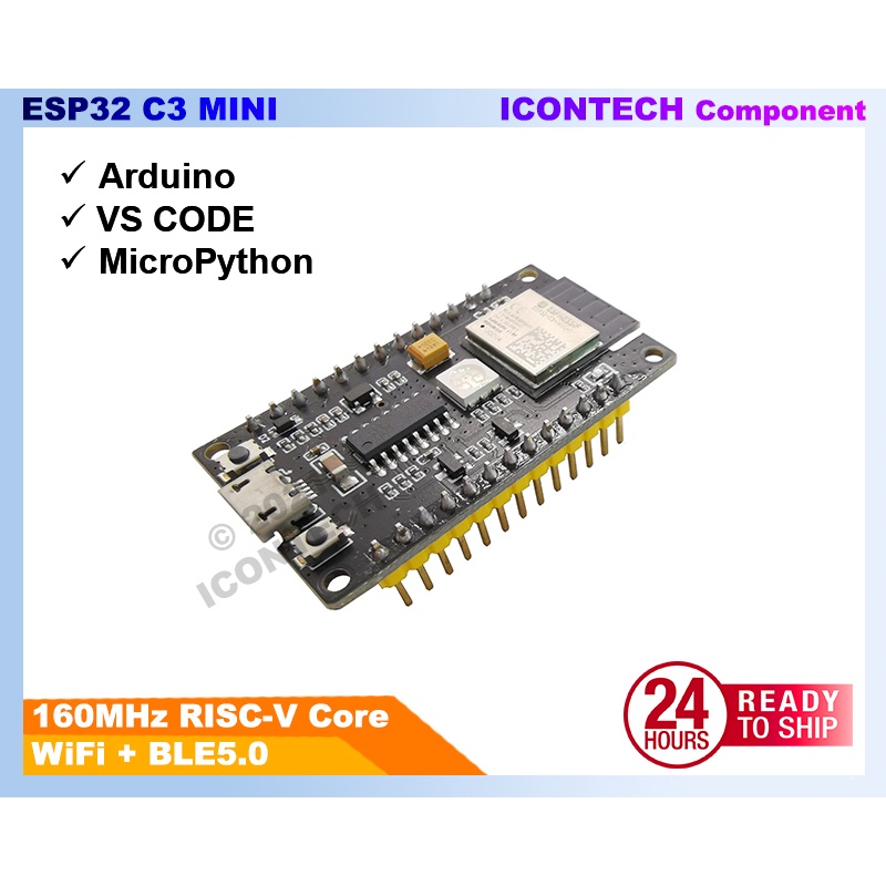ESP32 C3 Mini Wifi Bluetooth 5.0 Module [FREE CABLE] 5