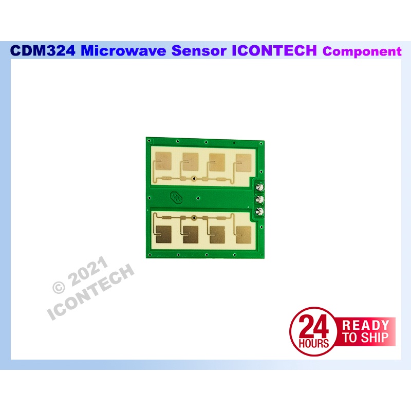CDM324 24GHz Doppler Radar Module CDM324 Microwave Human Body Motion Sensor Module Radar Induction Switch Sensor 3