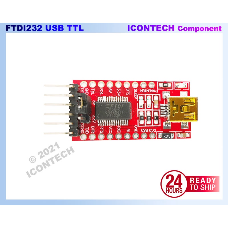 FT232RL FT232 FTDI USB 3.3V 5.5V to TTL Serial Adapter Module Arduino ESP32 CAM 2