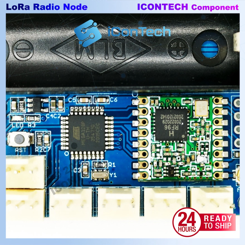 LoRa Module RFM95 SX1276 ATMEGA328P Battery 4