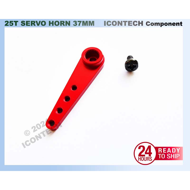 25T Servo Horn Extra Long 37MM for Servo ARM 25T Aluminum ARM Adjustable 15 20 25 30 MM Extra Long Type 3