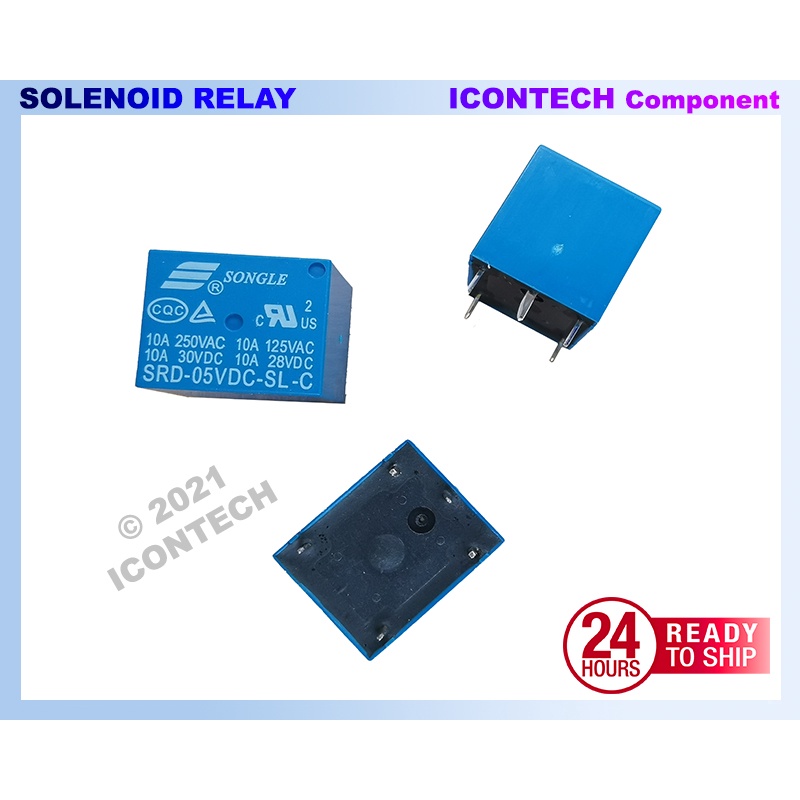 Solenoid Relay SPDT Relay 5V 12V 24V 2