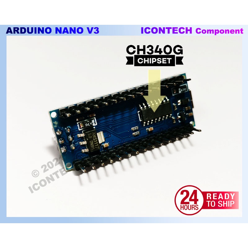 Arduino Nano Compatible V3.0 ATmega328P with Header CH340G 5