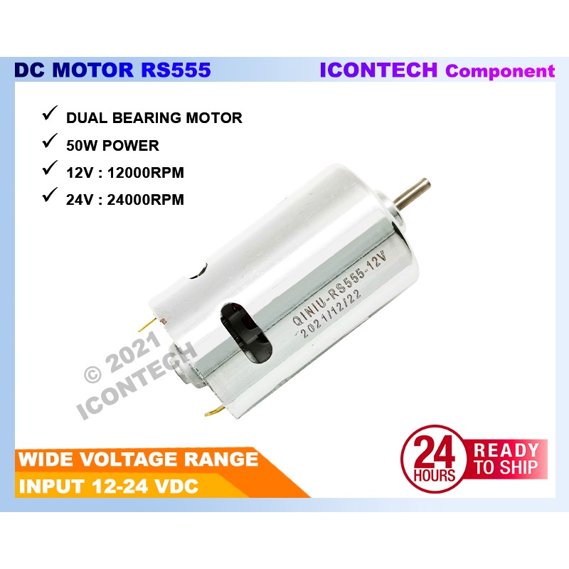 DC MOTOR RS555 HIGH SPEED 24V 24000RPM DC MOTOR 12V 24V DRILL MOTOR