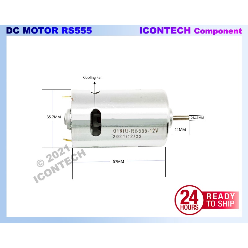 DC MOTOR RS555 HIGH SPEED 24V 24000RPM DC MOTOR 12V 24V DRILL MOTOR 2