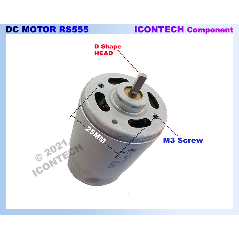 DC MOTOR RS555 HIGH SPEED 24V 24000RPM DC MOTOR 12V 24V DRILL MOTOR 6