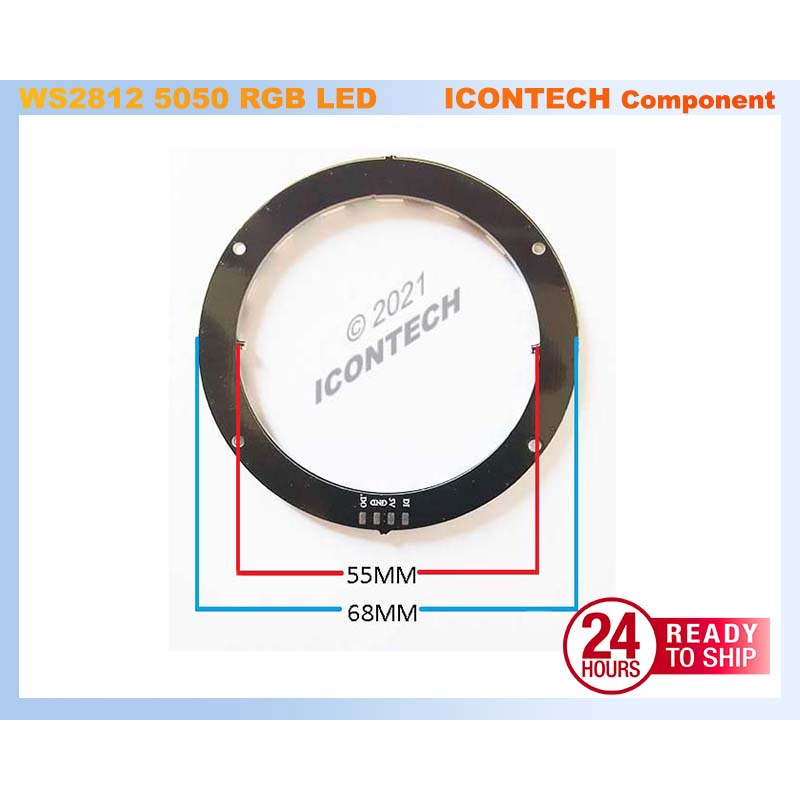 WS2812 5050 RGB LED 16 BIT 24BIT Full RGB ROUND 3