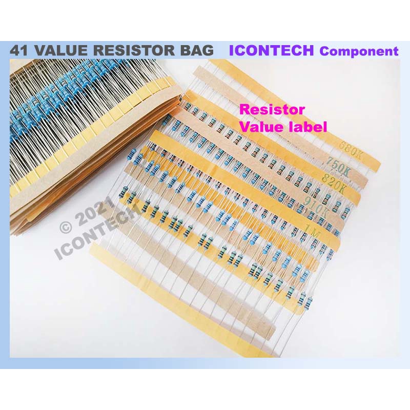 Resistor Bag 41 Value Super Value Pack 2