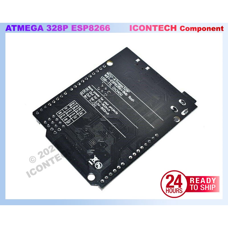 WIFI R3 ATMEGA328P+ESP8266 32MB Memory USB-TTL UNO Development board 2