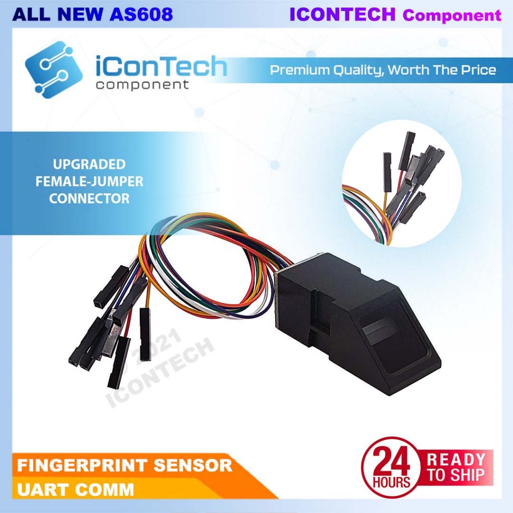 AS608 Fingerprint Reader Sensor Module Optical Finger Print Sensor Free Cable