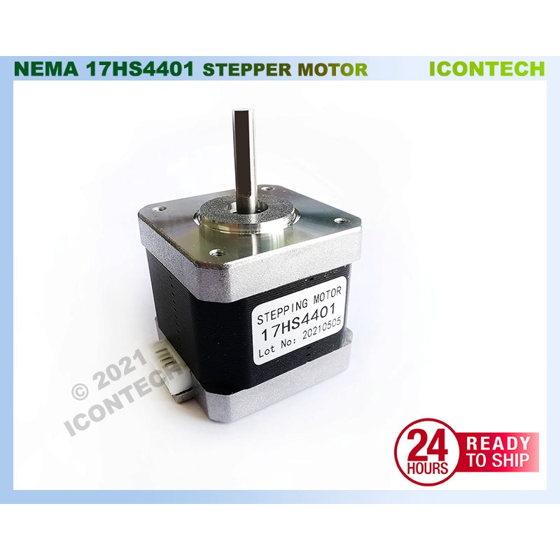 NEMA 17HS4401 Bipolar Stepper Motor 17HS4401 40MM FREE  Wire 1.5A Stepper Motor 3D Printer Nema17