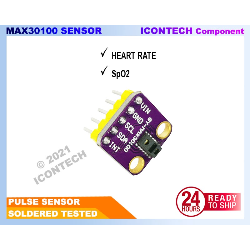 MAX30102  MAX30100 Arduino Embedded Electronic Spare Parts Sensor BPM 4