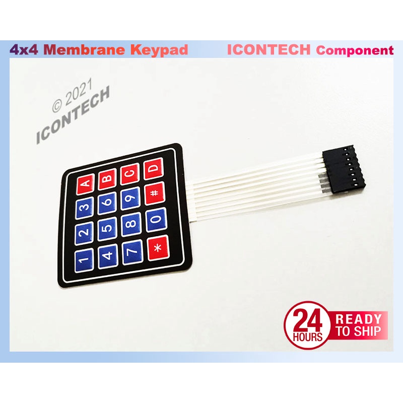 4x4 Keypad Membrane Matrix Keypad Arduino Numbering Keypad 4x4 Buttons