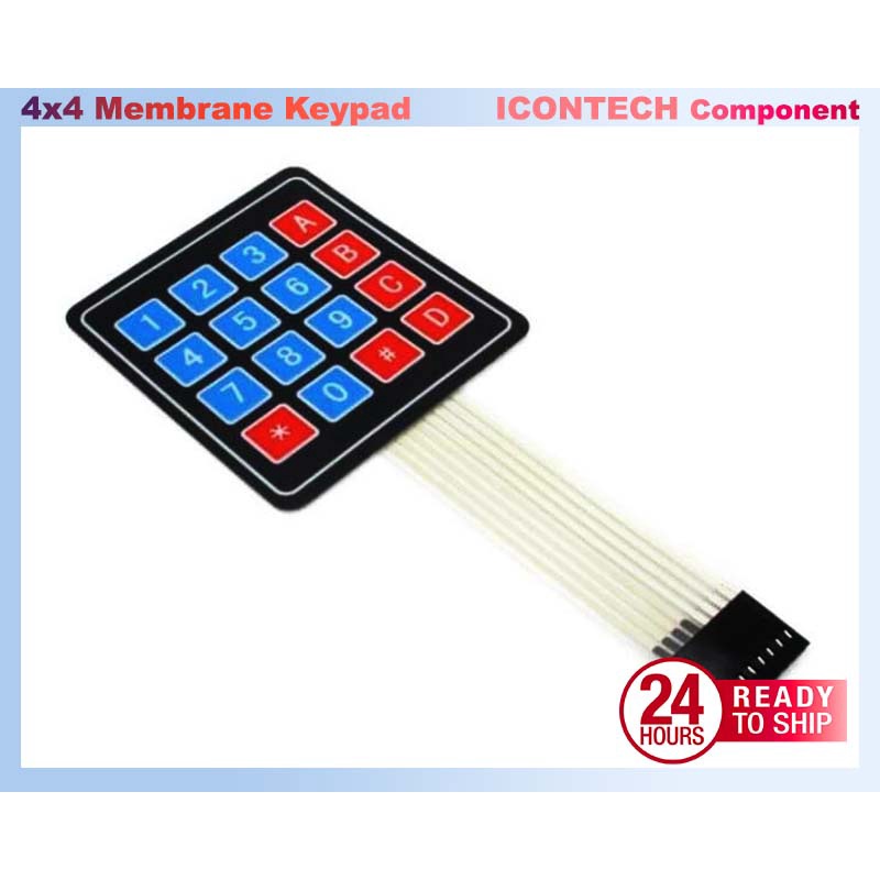 4x4 Keypad Membrane Matrix Keypad Arduino Numbering Keypad 4x4 Buttons 2