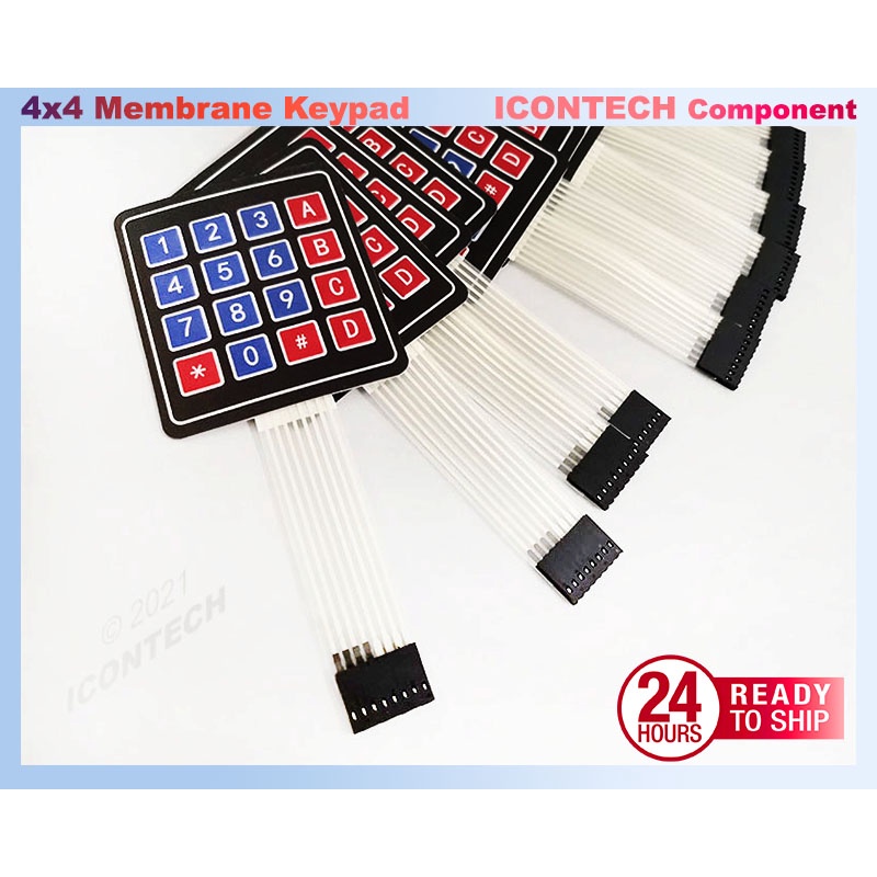 4x4 Keypad Membrane Matrix Keypad Arduino Numbering Keypad 4x4 Buttons 4