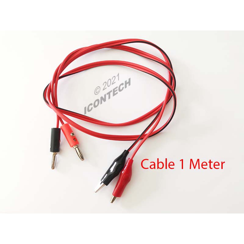 DC Power Supply Alligator Clip Test Lead Cable Wire 1M Banana Head connector suite for Power Supply
