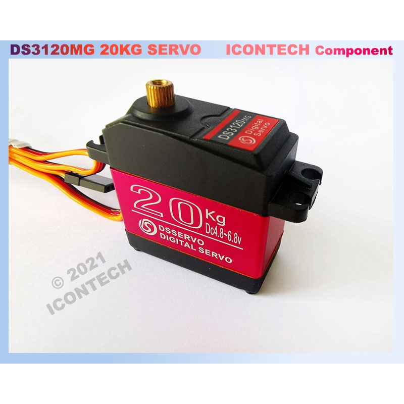 DSSERVO Servo Motor 20KG DS3218MG ORIGINAL DSSERVO 20KG High Torque Water Resist DS3120 DS3128 4