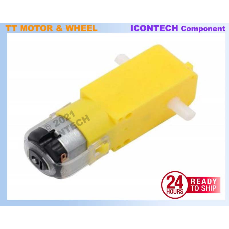 TT Motor Smart Car Robot Gear Motor for DIY TT Wheel 3V-6V Yellow DC Motor TTMotor 2
