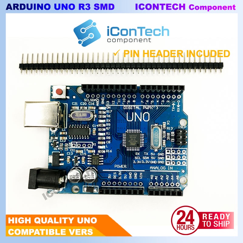 Arduino Compatible UNO R3 Microcontroller uno r3 smd uno ICONTECH 3