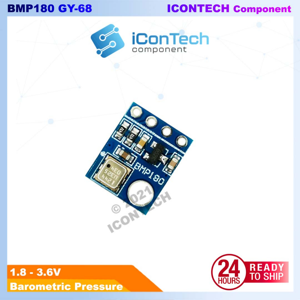 GY-68 BMP180 I2C Digital Barometric Pressure Sensor Module Arduino ESP32 2