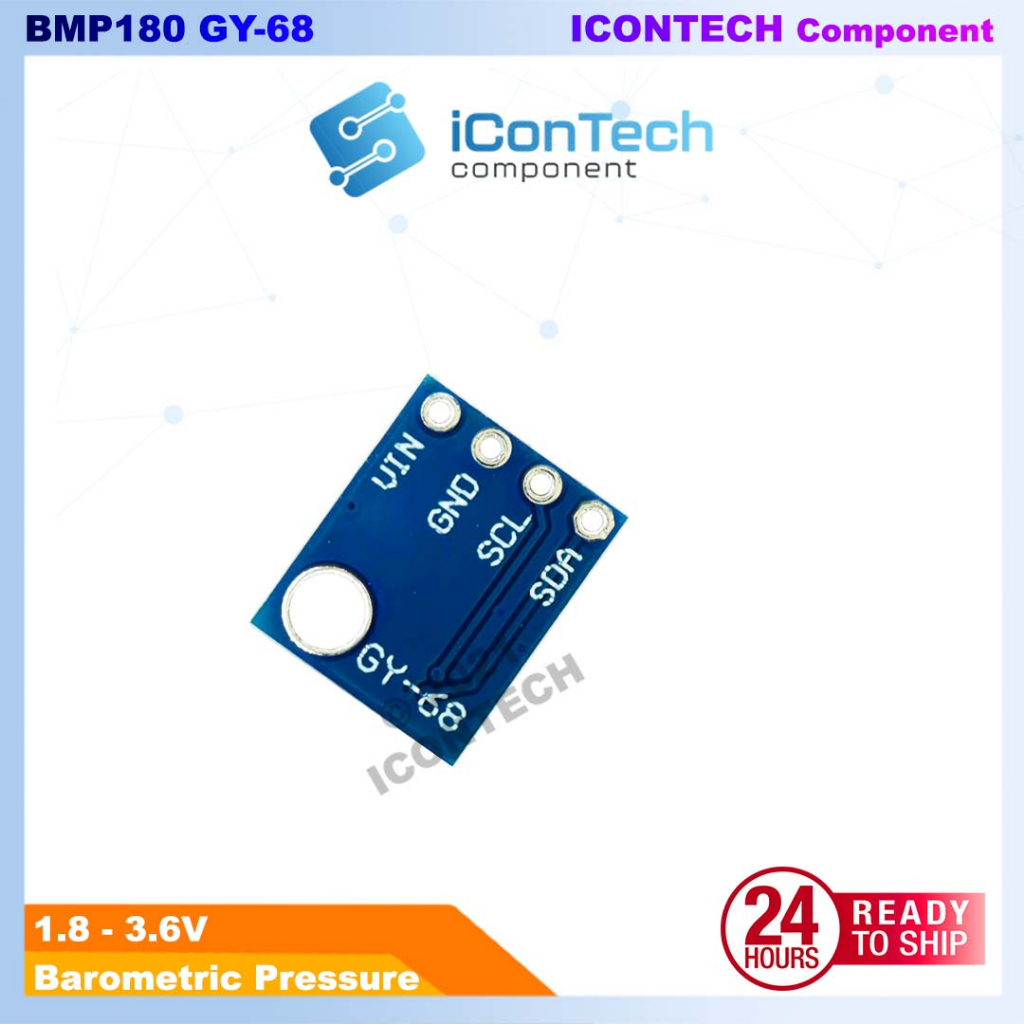 GY-68 BMP180 I2C Digital Barometric Pressure Sensor Module Arduino ESP32 3