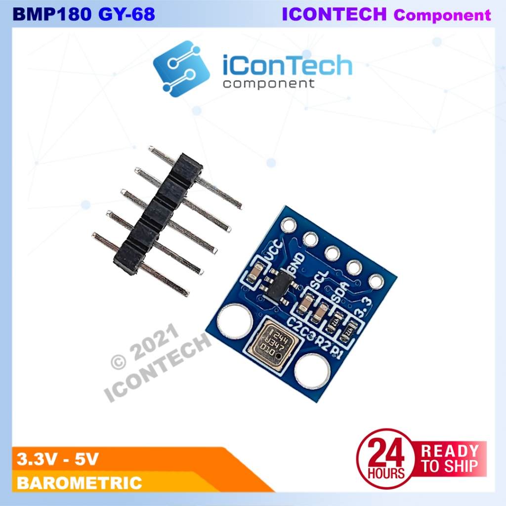 GY-68 BMP180 I2C Digital Barometric Pressure Sensor Module Arduino ESP32 4