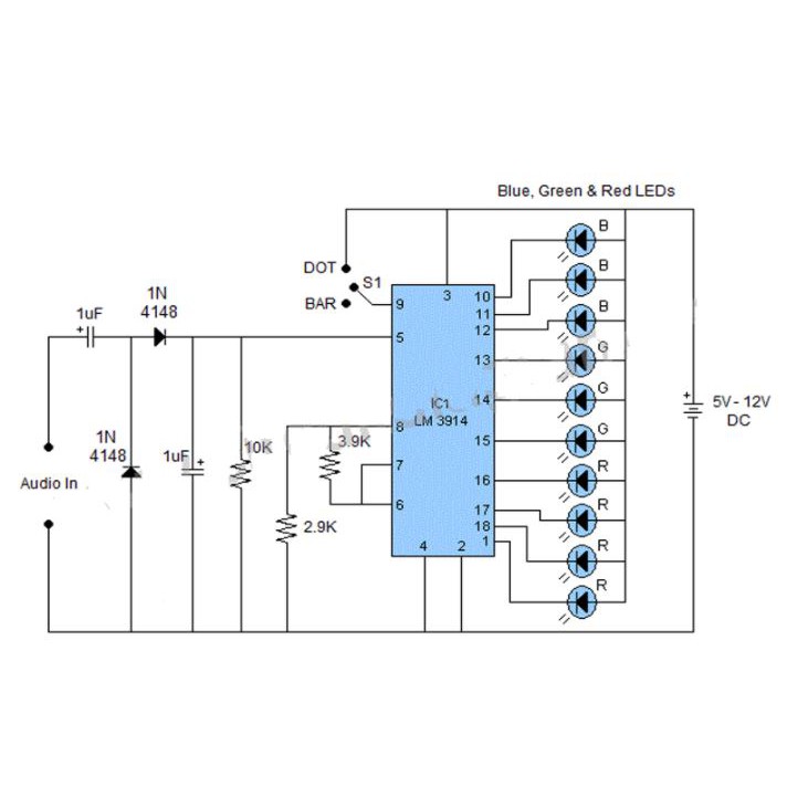 LM3914 IC DOT/LED BAR DISPLAY DRIVER IC 3