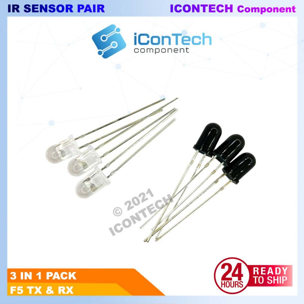 F5 MM IR Infrared Transmitter and Receiver 3 Pair IR Sensor 5