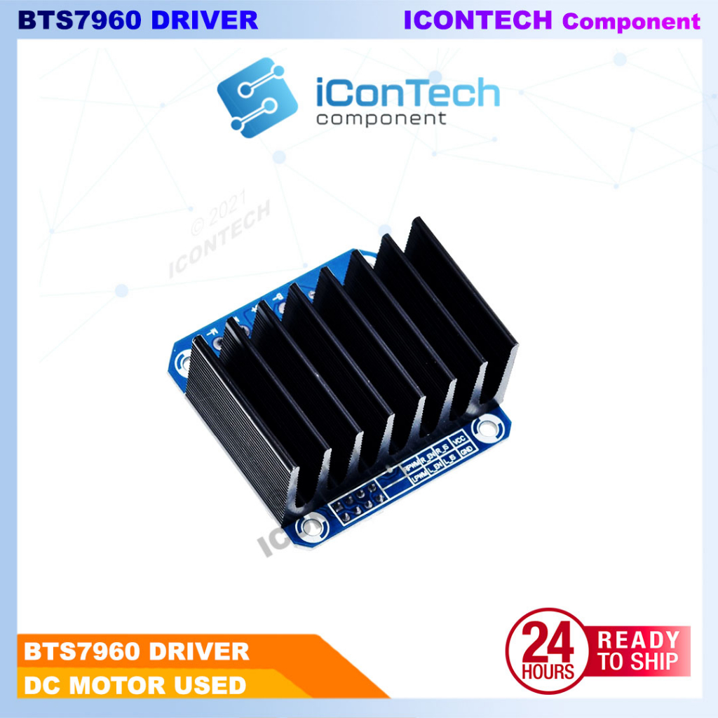 Double BTS7960 43A H-bridge High-power Motor Driver module/ diy smart car Current diagnostic for Arduino 4