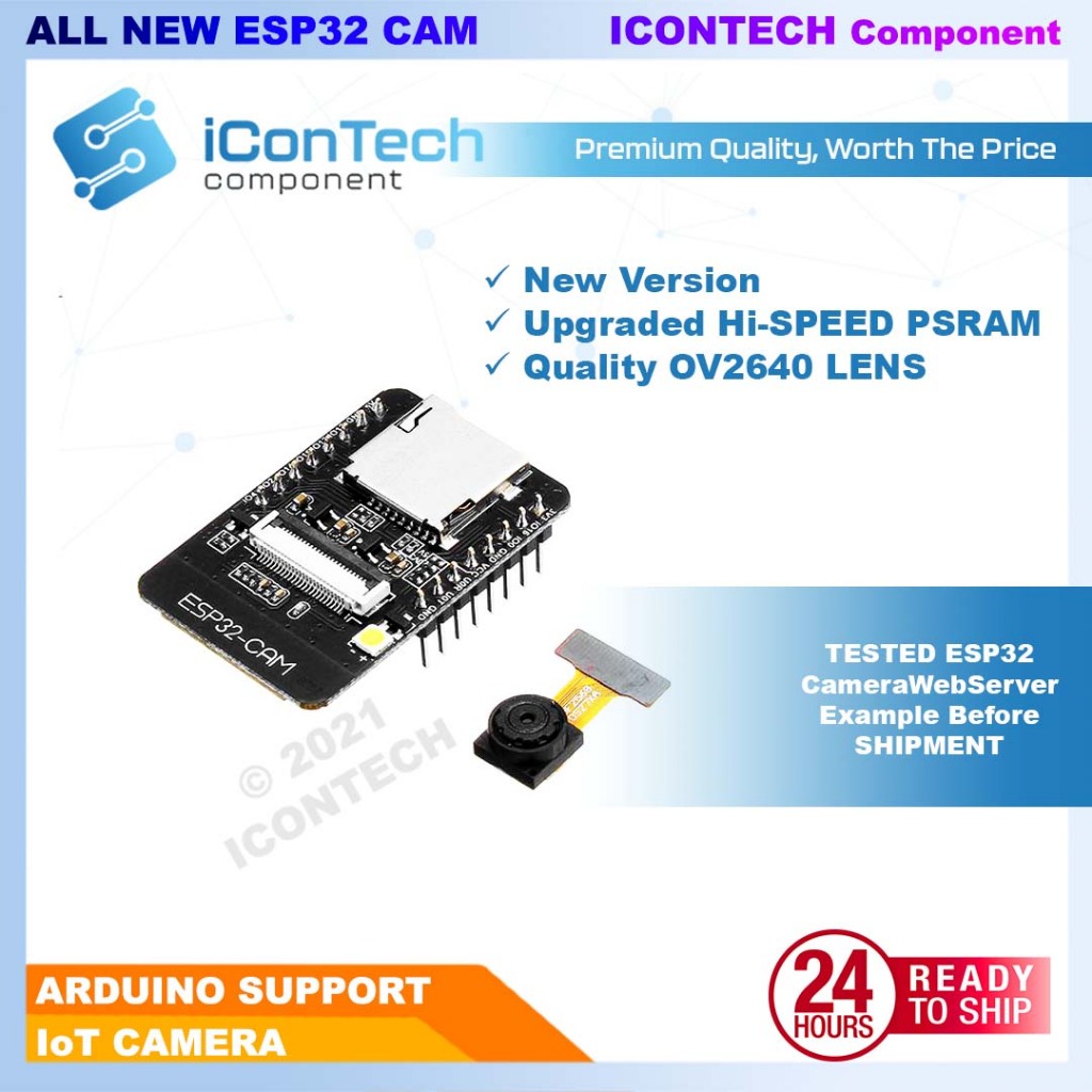 ESP32-CAM WiFi + Bluetooth Camera Module ESP Cam ESP32 Cam ESPCAM