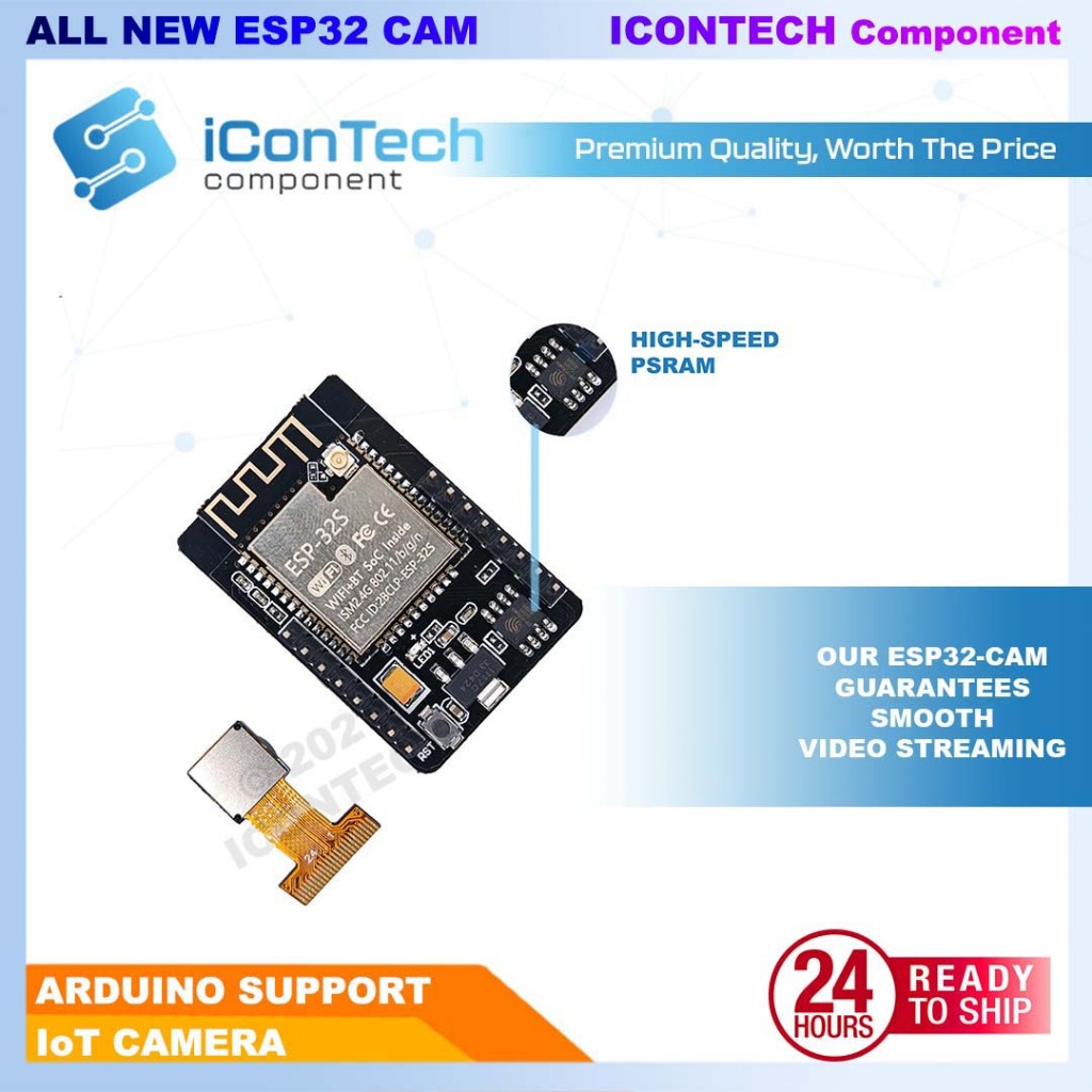 ESP32-CAM WiFi + Bluetooth Camera Module ESP Cam ESP32 Cam ESPCAM 2