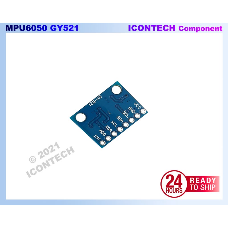 GY-521 MPU 6050 3 Axis Gyro Accelerometer Sensor 6DOF Module GY521 MPU6050 2