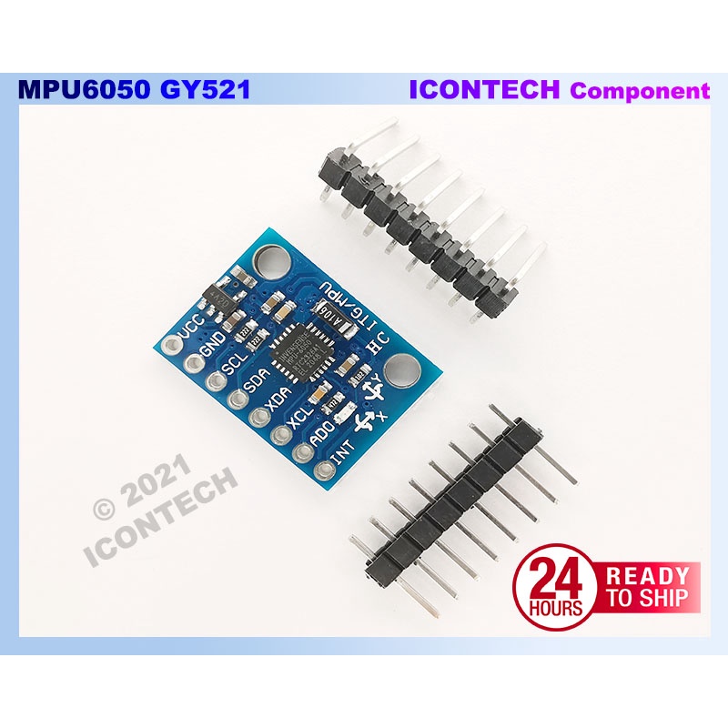 GY-521 MPU 6050 3 Axis Gyro Accelerometer Sensor 6DOF Module GY521 MPU6050 3