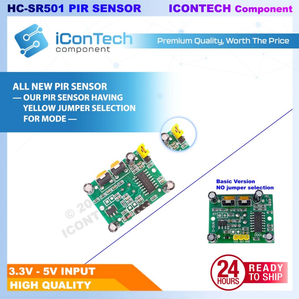HC-SR501 PIR Sensor High Sensitivity Human Infrared Sensor HC SR501 Arduino Accessories